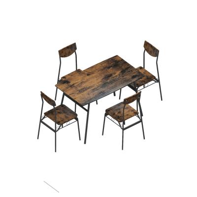 China 2021 HOT SALE modern HIGH QUALITY SET OF 1+4 DINING TABLES for sale