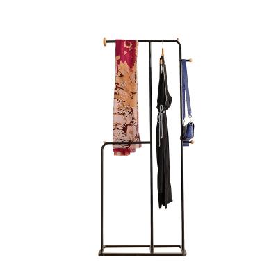 China KD T Modern Industrial Metal Portable Clothes Display Hanger Coat Racks Stand for sale