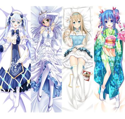 China Anti-Static 60*180CM Life Size Custom Sublimation Anime Pillow Case Hugging Body Pillow Cover Uncensored Anime Dakimakura Furry for sale