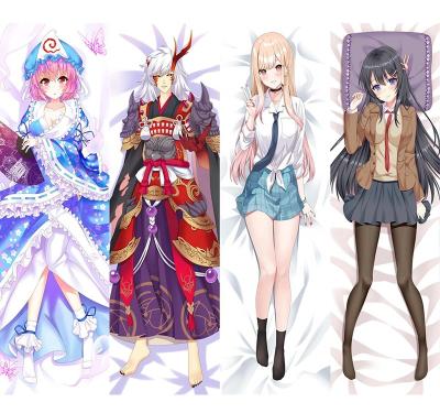 China Anti-Static Cheapest Factory Price NO MOQ Custom Anime Body Pillow, 3D Peach Skin Hentai Dakimakura, Short Plush Genshin Impact Dakimakura for sale