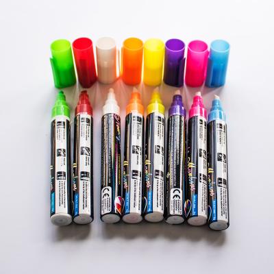 China Chalk Liquid Markers White Chalk Marker For Blackboard Blackboard Signs Windows Glass Board 14*1.6cm for sale