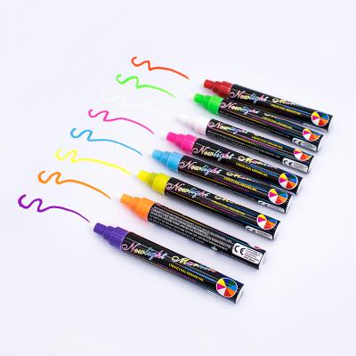 China Chalk Liquid Marker Pens For Glass Cars 14*1.6cm Erasable Windows Blackboards Water Based for sale