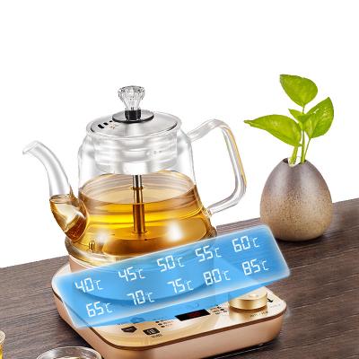 China 360 Degree Rotating Glass Pot Coffee Maker Base Electric Tea Kettle Temperature Control for sale