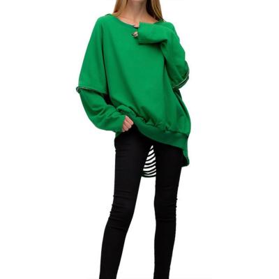 China 2022 Trendy Good Quality Women's Sweaters Women's Hoodie 3xl Green Oversized Hoodies Anti-Shrink for sale