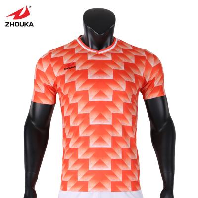 China Online Customized China zhouka brand soccer jerseys football training clothes sets for sale