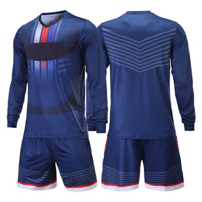 China Breathable Soccer Team Jersey Goalkeeper Uniform Sets Sales Fabric 100%Polyter Online for sale