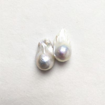 China Jewelry Making 13-15mm Big Freshwater Keshi Pearl No Hole Large Size Baroque Pearl Wholesale Loose for sale