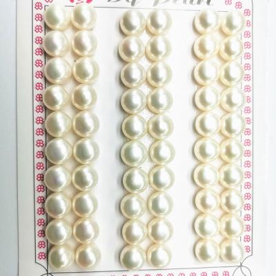 China High Quality Freshwater Pearl 8-9mm AAAA Grade Half Drilled Cultured Freshwater Pearl Beads For Earrings Stud Making for sale