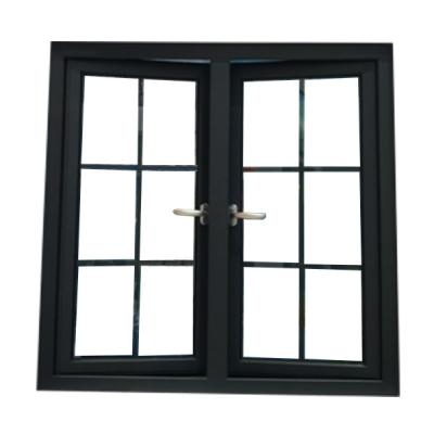 China Screen Casement Window Grill Design Wrought Iron Veranda Metal Single Folding Galvanized Steel Window For Soundproof House china factory price for sale