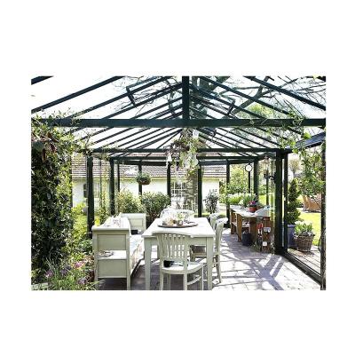 China Hotel Triangle Roof Solarium House Glass Solarium 4 Season Tempered Glass Aluminum Hotel, Villa 5 Years CN; GUA Fuxuan's SR for sale