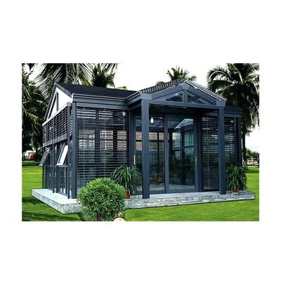 China Tempered Glass Aluminum Metal Frame Veranda Sunroom Sunroom Conservatory for sale