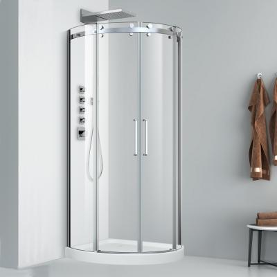 China With Frame Area Aluminum Bathroom Sliding Enclosure Shower Door With Clear Tempered Glass for sale