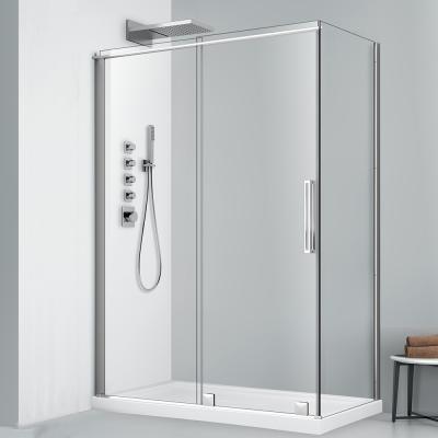 China With Frame Free Standing 3 Sided Glass Cabin Sliding Door Shower Enclosure for sale