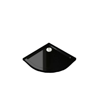 China Modern Rectangle 900x900 Ceramic Walk In Black Acrylic Resin Shower Tray Square for sale