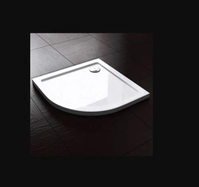 China 800x800cm Modern Rectangle Ceramic Stone Walk In Black Acrylic Resin Shower Tray Square for sale