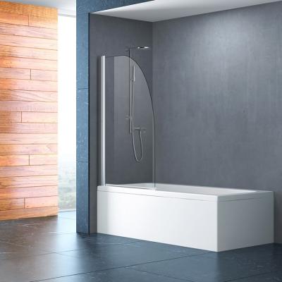 China Folding Frameless Plastic Black Framed Plexiglass Shower Doors for sale