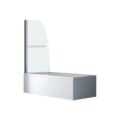 China Modern Popular Single Door Pivot Bath Screen With Aluminum Alloy Wall Profiles for sale