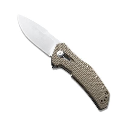 China Non-Changeable ZT Popular G10 handle camping hunting self-defense folding knife Outdoor knife pocket knife for sale