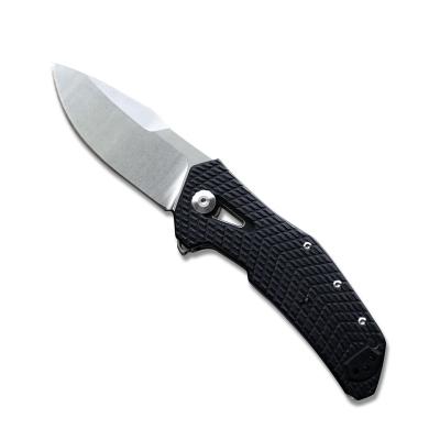 China Non-Changeable ZT Hot black G10 handle camping hunting self-defense folding knife Outdoor knife camping knife for sale