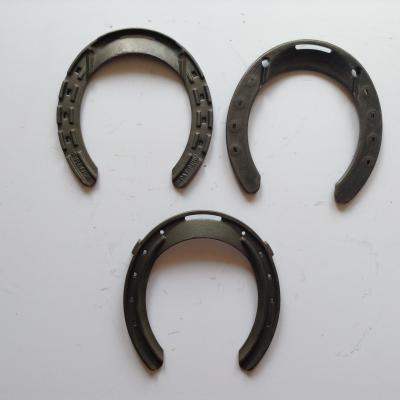 China Black Stainless Steel Racing Plates Horseshoes in big / middle / small Size for sale