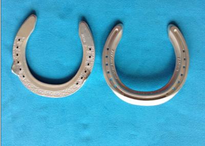 China Competition Aluminum Wedge Horseshoes for Racecourse , Silver for sale