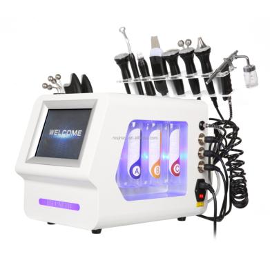 China Dye Removal Newest 10 in 1 Facial Bio-lifting Oxygen Jet Hydro Diamond Peeling Microdermabrasion Skin Care Dermabrasion RF Spa Machine Water for sale