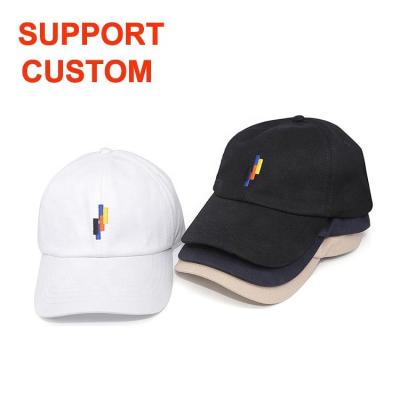 China JOINT Custom Unstructured Baseball Cap Cotton Dad Hats With Custom Embroidery for sale