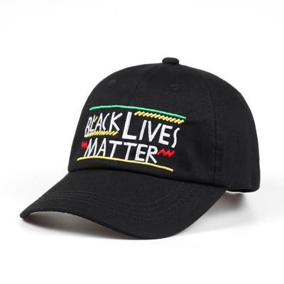 China COMMON Baseball Cap Dad Hat Embroidered Plain Hat 6 Cotton Hat Custom Black Lives Matter Baseball Cap for sale