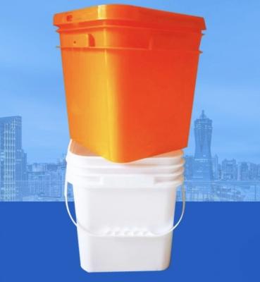 China Poly Line Bucket Food Storage Buckets Square Thermal Transfer Screen Printing Te koop