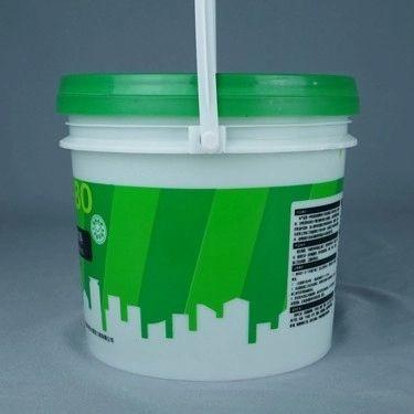 Cina 18l Round Plastic Paint Bucket With Handles IML Decoration in vendita