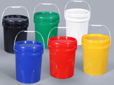 China Bpa Free 5 Gallon Plastic Buckets Height 14.5 Inches UV Resistant for sale