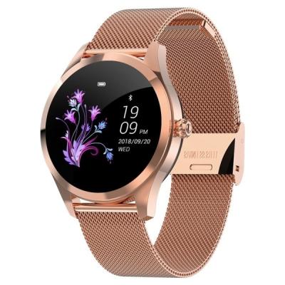 China 2021 Hot Waterproof Fitness Smart Watch Women Rate Monitoring Stainless Steel kw10 Smartwatch Heart IP68 GPS Navigation Dropshipping for sale