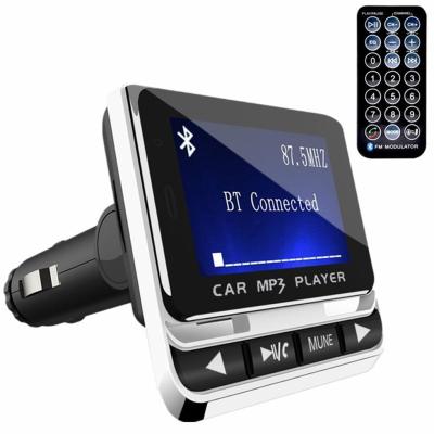 China Dial up/dial a call by AMAZONE 2021 1.44 inch LCD car radio mp3 player music adapter USB auto charger BT car kit handsfree FM transmitter remote control 1.44 inch remote control for sale