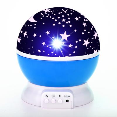 China 2021 Modern Warm Decor Rotating Amazon Baby Nursery LED Baby Lamp Moon Star Galaxy Night Light Decor For Kids Children Bedroom for sale