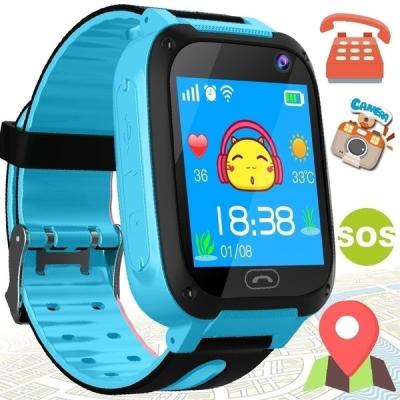 China Smart Watch 2021 Smart Call GPS Navigation Dropshipping S4 Kids SOS Monitor For Children With Camera Dial Call Anti Lost for sale