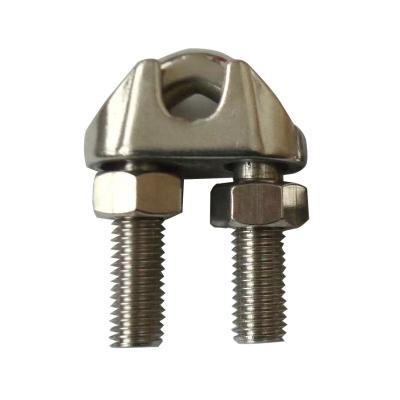 China Heavy Duty Type Wire Rope Fittings Stainless Steel 304 316 US Wire Rope Clips Wire Rope Collar for sale