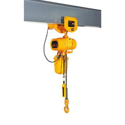 China Heavy industry 1 ton 2 ton 3 ton remote control trolley chain hoist electric chain block for sale