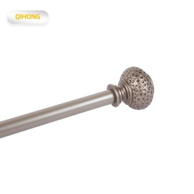 China High Quality PE Bathroom Metal Finial Home Extension Shower Curtain Rod for sale