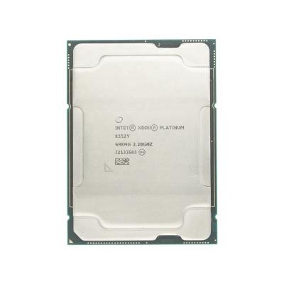 China Server Xeon Platinum 8352Y Processor High Performance CPU 2.2 GHz 32 Cores 64 Threads 10 NM LGA 4189 205W Server for sale