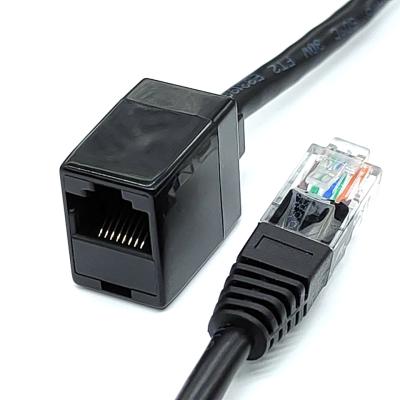 China Telecom Factory Quality RJ45 Extension Cable Black 8p8c Male to RJ45 Female Female to Male RJ45 Connector Cable for sale