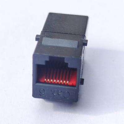 China Cheap network coupler rj45 cat5e cat6 cat6a female integrated utp network coupler telecommunication price trapezoidal jack for sale