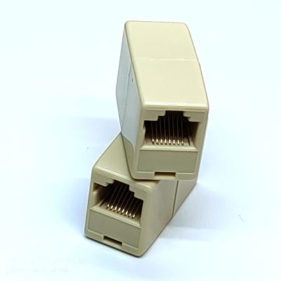 China Ivory Network Coupler CAT5e Connector for sale