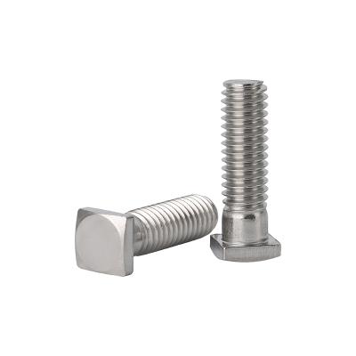 China Non Standard Custom Special Pan Stainless Steel T Type Square Head Machine Screws for sale