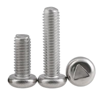 China Factory Made Stainless Steel Pan Drive Safety Triangular Screws for sale