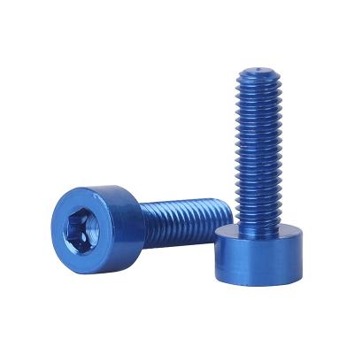 China M3X10 DIN912 6061 7075 Pan Socket Cap Aluminum Head Machine Screws for sale