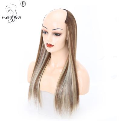 China Wholesale Mengyun Silky Straight Wave Silky Straight Clip In Hair Extensions Synthetic 4 Clip In Hair Extensions for sale