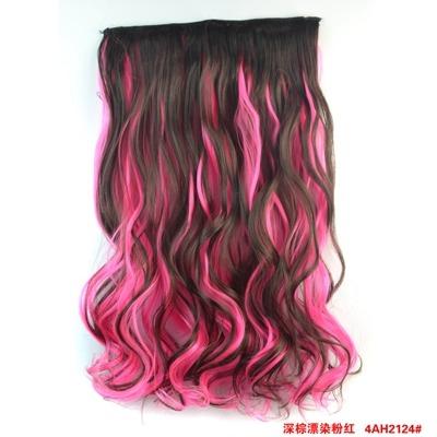 China High Temperature Fiber Factory Ready Stock Clips In Hair Extensions Clip Synthetic Hair for sale