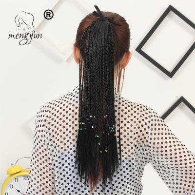 China Wholesale Synthetic Afro Wave Braid Cheap Handmade Ponytail Drawstring Ponytail Hair Extensions for sale