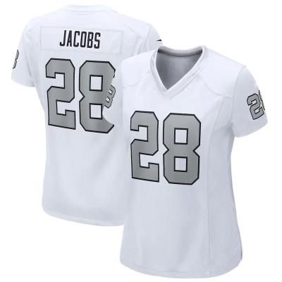 China Best Quality Antibacterial Wholesale Las Vegas Cheap Pitched Women American Football Team Uniform #28 Josh Jacobs #83 Darren Waller Tank Top for sale