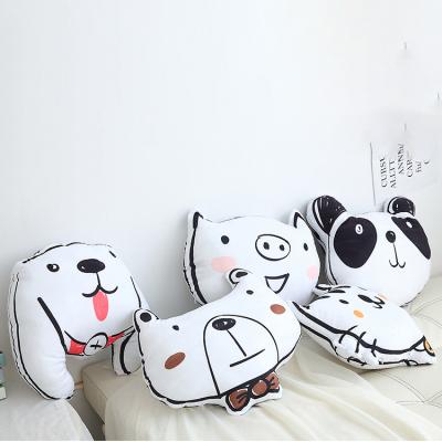 China Cute Plush Panda Pig Puppy Bear Memory Pillow Toy Animal Dolls Home Sofa Cushions for sale